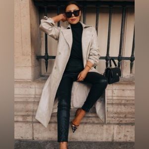Lorna Luxe x In the Style Ecru ‘Entrapment’ Trench Coat